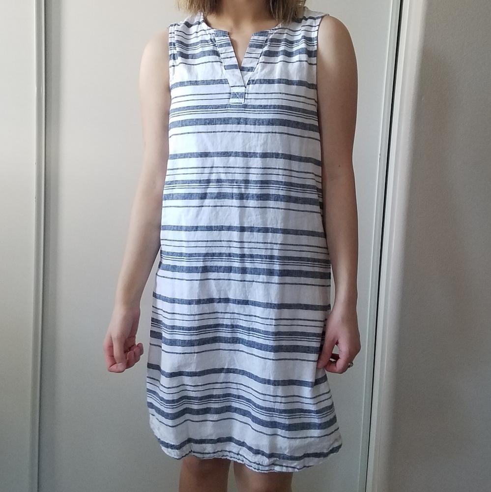 STRIPED SLEEVELESS DRESS